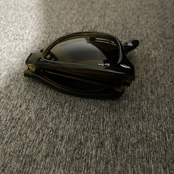 Real Ray-Bans made from Italy custom wayfarer foldable frames with shade lenses - Picture 4 of 4